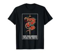 Hate Your Enemies Speak The Truth Snake Gráfico Camiseta
