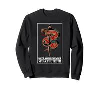 Hate Your Enemies Speak The Truth Snake Gráfico Sudadera