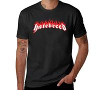 Hatebreed T-Shirt Plus Size Tops Boys Animal Print Shirt Korean Fashion Anime Clothes Men's Clothing Black M