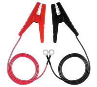 Hatem Cable de Puente de Refuerzo con Pinzas de Cocodrilo Cables de Puente de BateríA Automotriz de 3 Pies/90 cm para Cargador de Carga de BateríA de AutomóVil, 2 Piezas