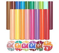 Hatem Puff Vinyl Heat Transfer - 18 Hojas 12 X 10 Pulgadas 3D Puff HTV Vinilo de Transferencia de para Camisetas DIY Compatible