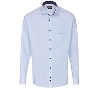 Hatico Camisa moderna de negocios a rayas para hombre, azul oscuro, 39