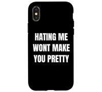 Hating Me Won’t Make You Pretty Confident Attitude Design Carcasa para iPhone X/XS