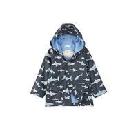 Hatley Printed Raincoat, Chaqueta Impermeable para Niños, Azul (Sharks Classic), 4 años