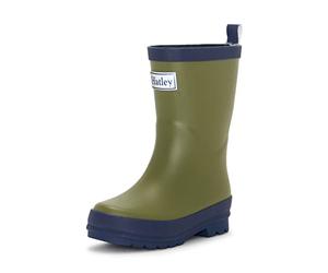 Hatley Regenstiefel Classic Wellington Rain Boot, Bote de Lluvia Unisex bebé, Grün & Marine-Forest Green & Navy, 20 EU