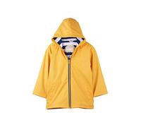 Hatley Zip-up Rain Jacket Chaqueta Impermeable, Amarillo (Clásico Amarillo/Azul Marino), 4 años para Niños