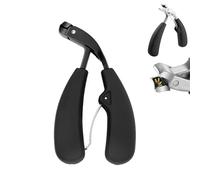 Hatmeo Modern Stainless Steel Large Opening Nail Clippers, Nail Clippers for Seniors Anti-Plash, Large Opening Toe Nail Clippers, Toe Nail Clippers, for Adult Men Women Seniors (Black)