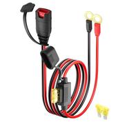 HATMINI 0,49 m de alambre GC008 X-Connect M10 (3/8 pulg) Conector de terminal XL, cable de carga de goteo para baterías inteligentes de 16AWG, con 1 fusible de 20A