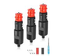 HATMINI Paquete de 3 adaptadores de repuesto para encendedor de cigarrillos de coche, enchufe de alimentación universal de 12 V/24 V con protección de fusibles de 8 A, fusibles de repuesto adicionales