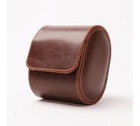 HATOFES Caja de reloj para hombre - Estuche enrollable para reloj, 1 ranura, organizador de cuero con almohadas extraíbles, material de poliuretano de lujo, vitrina de reloj vintage para reloj (1 caja