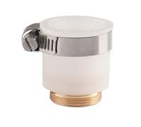 HATOOLHA FAUCET_WATER_AERATOR - Adaptador universal de grifo de silicona y latón pulido, 21,5 mm