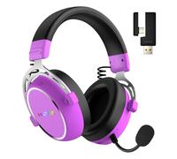 HATOR Hypergang 3 - Auriculares inalámbricos para videojuegos, audio Hi-Res, Híbrido ANC, batería 45h, audio espacial, Bluetooth y 2,4 GHz, micrófono extraíble, RGB, seguimiento de cabeza, aplicación