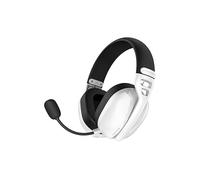 HATOR Hyperpunk 3 - Auriculares inalámbricos para videojuegos, audio Hi-Res, híbrido ANC, controlador de 40 mm, Bluetooth y 2,4 GHz, batería de 45 h, micrófono desmontable, USB-C para PC, PS5, color