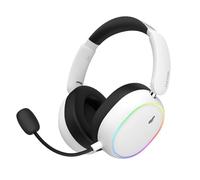 HATOR Phoenix 2 - Auriculares inalámbricos para videojuegos, controlador Hi-Res de 40 mm, híbrido ANC, audio espacial, seguimiento de la cabeza, 2,4 GHz y BT5.4, batería de hasta 45 horas, incluye