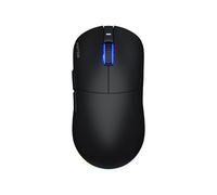 HATOR Quasar 3 Ratón inalámbrico para gaming, diseño simétrico, 2,4 GHz/Bluetooth/USB, sensor PixArt de 12000 ppp, 100 millones de clics, RGB, 100 horas de duración de la batería, 64 g, PC/Mac/Linux