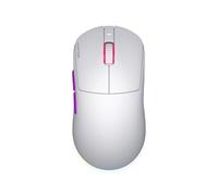 HATOR Quasar 3 Ultra 8K Wireless Ratón Gaming inalámbrico, 65g Ultraligero, PixArt PAW3950, 30000 dpi, Optical Switches 100M, 8000Hz, 2.4GHz/Bluetooth 5.4/USB-C, PTFE Skates, RGB, PC/Mac (Blanco)