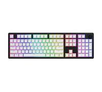 HATOR Skyfall 100 Wireless Teclado Gaming mecánico inalámbrico, 100%, Hot-Swap, RGB, Gasket-Mount, N-Key Rollover, 1000Hz, 2.4GHz/Bluetooth 5.3/USB-C, PC/Mac, US/ANSI Layout (QWERTY), Negro/Blanco