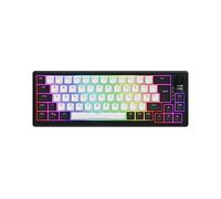 HATOR Skyfall 65 mag Ultima 8K Wireless Teclado Gaming magnético inalámbrico, 65%, Magnetic Switches, Rapid Trigger, Hall Effect, RGB, PBT, 8000Hz, 2.4GHz/Bluetooth/USB-C, UE/ISO QWERTY, Negro/Blanco