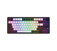 HATOR Skyfall 80 MAG ULTIMA 8K Wireless Teclado Gaming magnético inalámbrico, 80%, Magnetic Switches, Rapid Trigger, Hall Effect, RGB, PBT, 8000Hz, 2.4GHz/Bluetooth/USB-C, US/ANSI QWERTY, Negro/Blanco