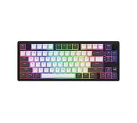 HATOR Skyfall 80 Pro Wireless Teclado Gaming mecánico inalámbrico, 80%, Silent Switches, Hot-Swap, RGB, PBT, TFT Screen, Gasket-Mount, 1000Hz, 2.4GHz/Bluetooth/USB-C, PC/Mac US/ANSI QWERTY, Gris/Negro
