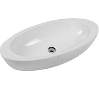 Hatria Nido lavabo 75x37 cm oval sobre encimera blanco Y0R201