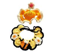 Hats For Cats Crochet Party Costume Prop DRES Up Headwear So It F with Bib