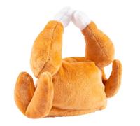 Hats for Dogs - Chicken Drumstick Shape Cat Hat | Funny Cute Soft Plush Pet Hat with Adjustable Strap | Warm Pet Apparel Cold Weather Pet Gear for Small Puppies Kittens | Photo Props and Pet Supplies