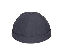 HATSQUARE - Cap Ventana acoplable Unisex de algodón, sin Visera, para Hombres y Mujeres, sin Visera, Gorra - Gris Oscuro
