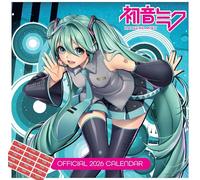 Hatsune Miku Calendario 2025 cuadrado con pegatinas organizativas incluidas