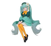 Hatsune miku estatua pvc noodle stopper flower fairy lily 14 cm