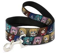Hatsune Miku - Póster de 6 Personajes de Chibi de Buckle-Down con 2 Bloques Multicolor, para Mascotas, 15 x 3,8 cm