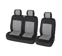 HATSVTGR Fundas Asientos Fundas Protectoras Asientos Coche para Mercedes para Sprinter para Vito 2+1(Gris A)