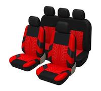 HATSVTGR Fundas Asientos Fundas Protectoras Asientos Coche para Renault para Kadjar F3(Rojo Conjunto Completo)