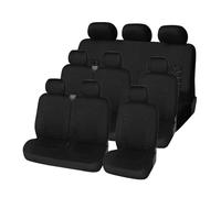 HATSVTGR Fundas Asientos para Opel para Movano para Vivaro Protector 2+1 Fundas Asientos Coche(Black 9)