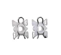 HATSVTGR Guía Retención Regulador Ventana Eléctrica Puerta Clip Slider Para Volvo 850 S70 2000 93246015715 3509416 4493433 83343433 Motor elevalunas(Blanco 4 piezas)