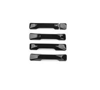 HATSVTGR Manijas puertas exteriores automóviles Para Hyundai Para Santa Fe 2024 2025 Moldura Manija Puerta Exterior Embellecedor Decoración Vehículo(Button Gloss Black)