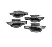 HATSVTGR Manijas puertas exteriores automóviles Tapa Manilla Puerta Moldura Cuenco Para Vw Para Golf 6 Mk6 2009 2010 2011 2012 2013(Cuenco con mango de carbono)