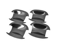HATSVTGR Manijas puertas exteriores automóviles Tapa Manilla Puerta Moldura Cuenco Para Vw Para Golf 6 Mk6 2009 2010 2011 2012 2013(Cuenco de carbono)