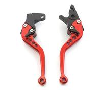 HATSVTGR para Aprilia SX125 SX 125 2021 2022 2023 2024 Accesorios Motocicletas Palanca Embrague Freno Ajustable Corta Y Larga(147 mm Rojo)