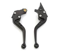 HATSVTGR para Aprilia SX125 SX 125 2021 2022 2023 2024 Accesorios Motocicletas Palanca Embrague Freno Ajustable Corta Y Larga(147 mm Negro)