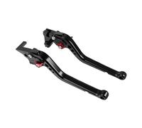 HATSVTGR para Kawasaki Z750 Z 750 2007-2012 Z800 2013-2016 Motocicleta Corta/Larga Ajustable Freno Embrague Manetas Manijas Palanca Accesorios(Largo Negro)