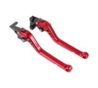 HATSVTGR para Kawasaki Z750 Z 750 2007-2012 Z800 2013-2016 Motocicleta Corta/Larga Ajustable Freno Embrague Manetas Manijas Palanca Accesorios(Largo Rojo)