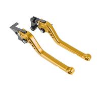 HATSVTGR para Kawasaki Z750 Z 750 2007-2012 Z800 2013-2016 Motocicleta Corta/Larga Ajustable Freno Embrague Manetas Manijas Palanca Accesorios(Largo Oro)