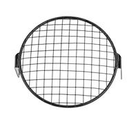 HATSVTGR Protector lámpara cabeza Cubierta Parrilla Faro Delantero Motocicleta Para Suzuki Cruiser Chopper Cafe Racer 65 Pulgadas Montaje Lateral Redonda(cheques)