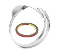 HATSVTGR Protector lámpara cabeza Pour GTV 250 300 LXV150 XLV LX150 LX125 Trim Phare Moto Bague Carénage Coiffe Protection Masque(Plata)