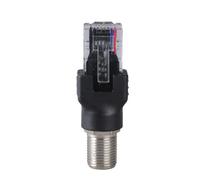 Hattba Adaptador de convertidor F a RJ45 hembra a RJ45 macho Ethernet coaxial, adaptadores coaxiales para probador de línea