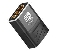 Hattba Adaptador de doble pantalla compatible con HDTV 8K60hz, convertidor de vídeo auditivo, conexión confiable, extensor compatible con HDTV para PC