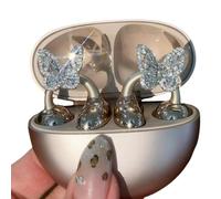 Hattba Auriculares de mariposa con conducciones de aire, IPX4, impermeables, ENC, reducción de ruido, clip para auriculares, accesorio para auriculares