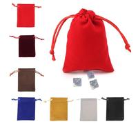 Hattba Bolsas con cordón para juegos de mesa, tarjeta de transferencia, juguetes, bolsa de almacenamiento de joyas, 13 x 18 cm