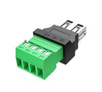 Hattba Cabezales adaptadores USB 2.0 sin soldadura, adaptador USB de 4 pines para reparación de cables de datos sin costuras, luz de ventilador